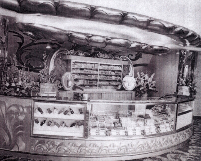 Concession Stand in 1949 -  Photo courtesy of the Academy of Motion Picture Arts and Sciences, Ed Kelsey, and Inglewood Preservation Alliance